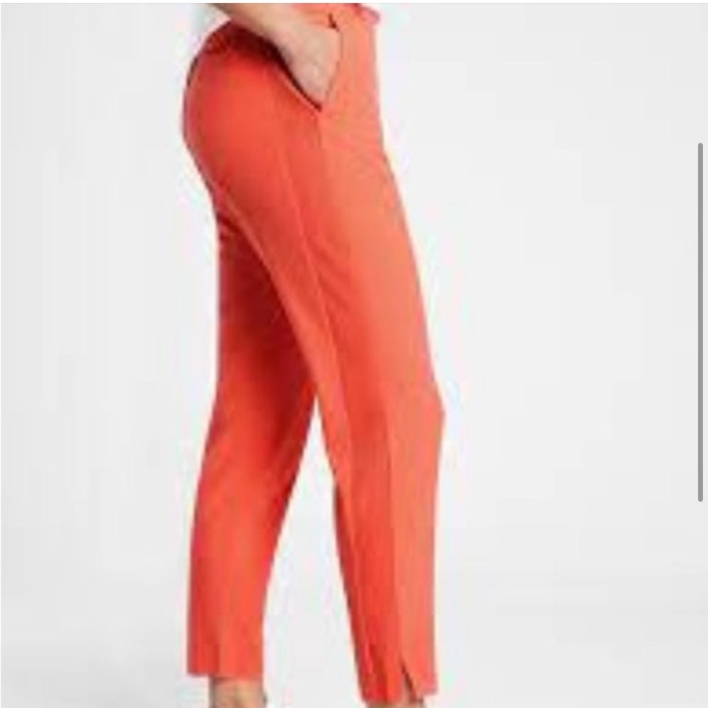 Athleta Brooklyn Ankle Athletic Stretch Pants Sunset Glow Coral za. View 5